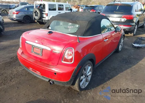 2014 Mini Roadster Cooper из США, поврежденный, VIN WMWSY1C59ET625823